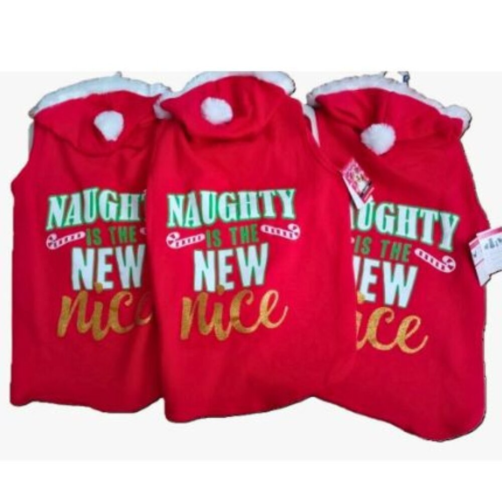 (3) Stylish Pet Glam Dog/Cat Holiday Winter Hoodie - Washable! (XL)
